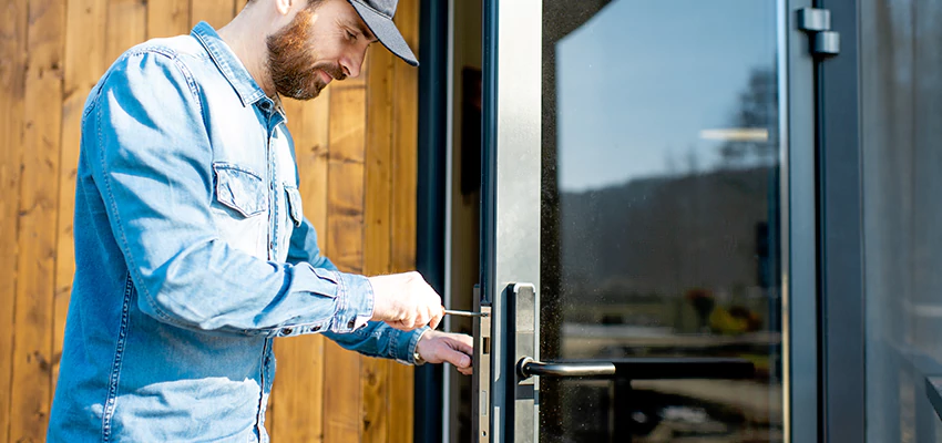 Frameless Glass Storefront Door Locks Replacement in Bloomington, CA